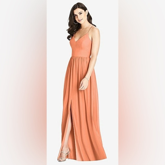 Dessy Collection Women’s BACKLESS MAXI DRESS Size 6 - Picture 1 of 7